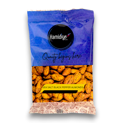 Hamidiye Seasalt &amp; Black Pepper Almond (Nut Bag) 150gr x12