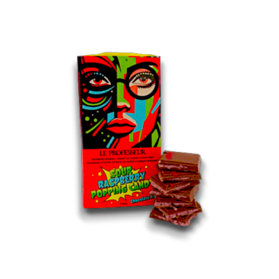 Le Professeur Raspberry Popping Candy 90grx12