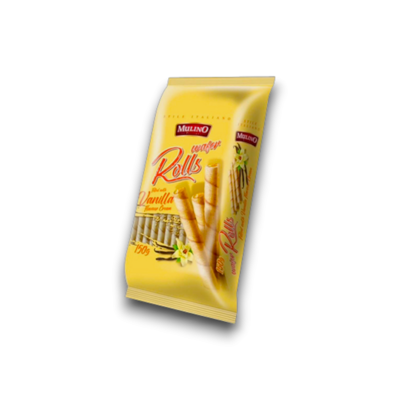 Mulino Wafer Rolls Vanilla 150gr