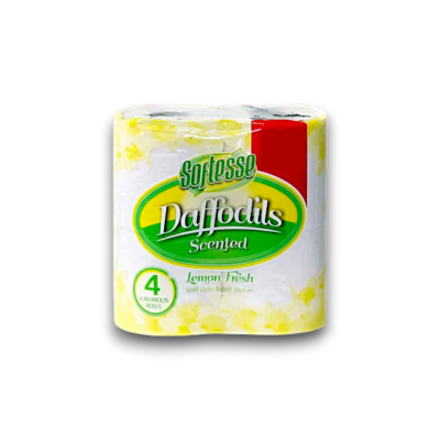 Daffodil Toilet Paper Lemon (Yellow) Pm£1.29 10x4pack