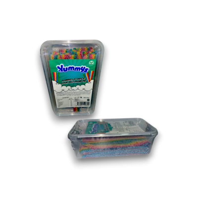 Yummys Licorice Sour Belt Rainbow 1kg