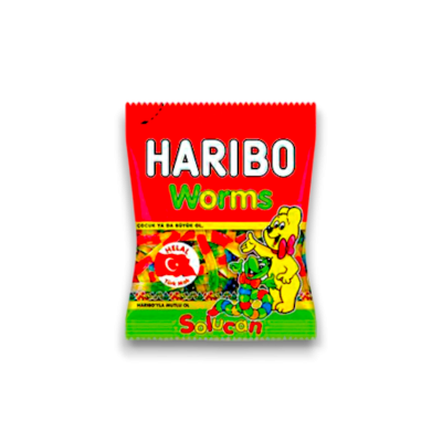 Haribo Worms-Solucan (Brown)