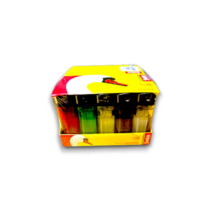 Swan Flint Disposable Lighters 50 pack