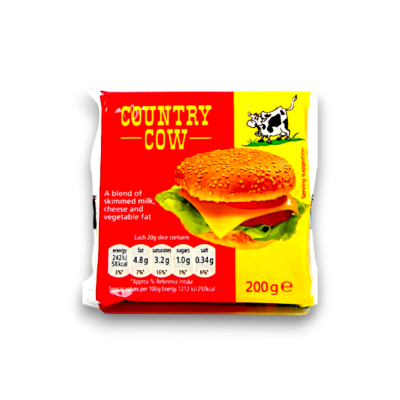 Country Cow 10 Single Sliced Cheese 200gr