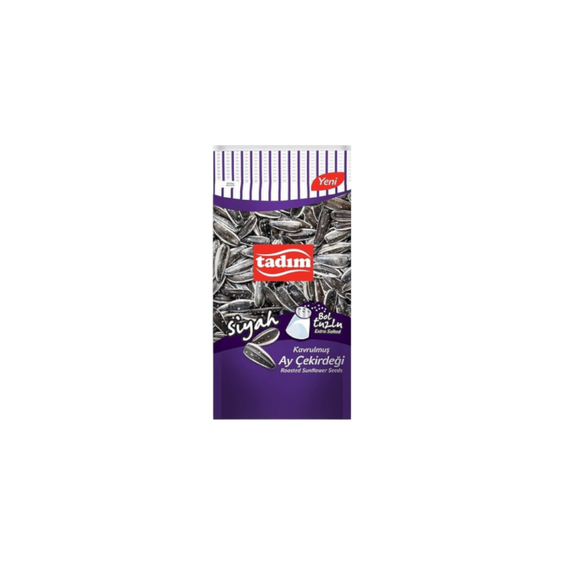 Tadim Extra Salted &amp;Roasted Black Sunflower Seeds (Purple) 270gr