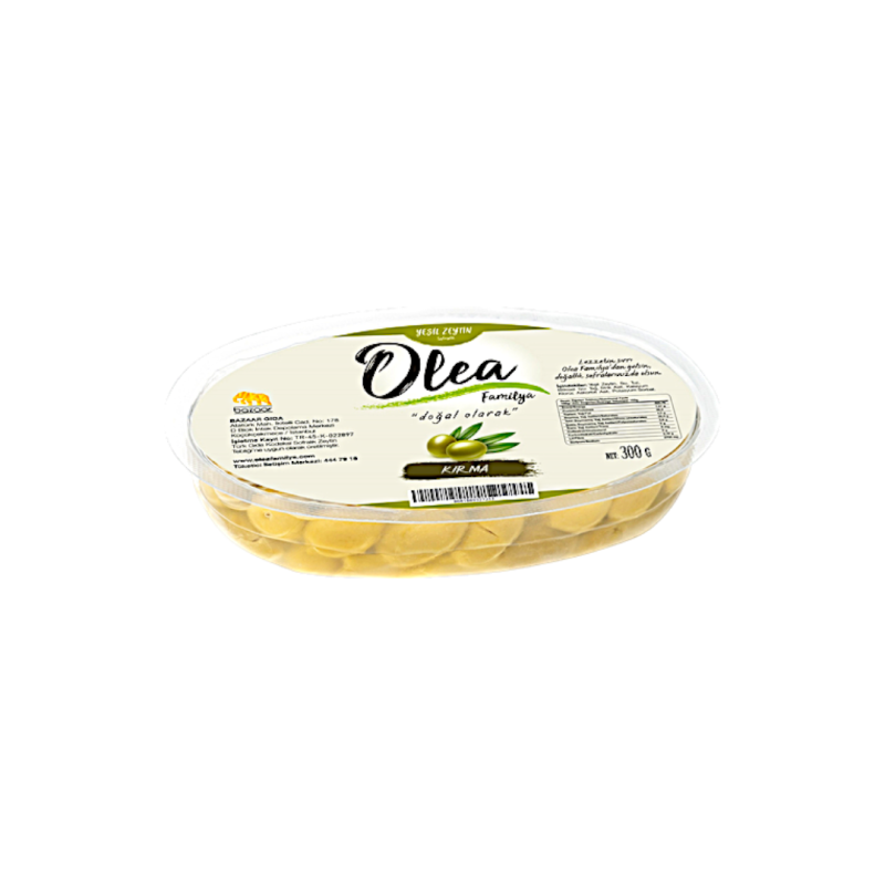 Olea Cracked Green Olives(Kirma) Vacuum 300gr
