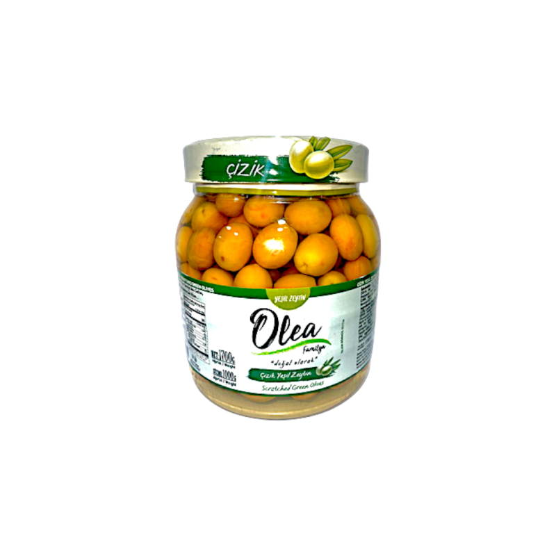 Olea Scratched Green Olives(Cizik) Pet 1kg