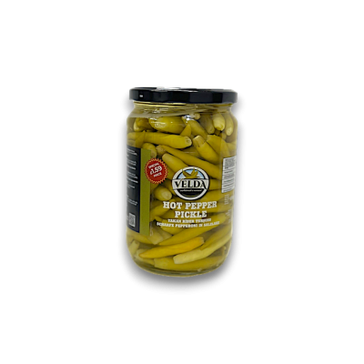 Velda Hot Pepper Pickles (Aci Biber): Spicy and Tangy Gourmet Delight 720gr